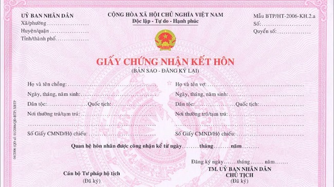 Làm đăng ký kết hôn giả